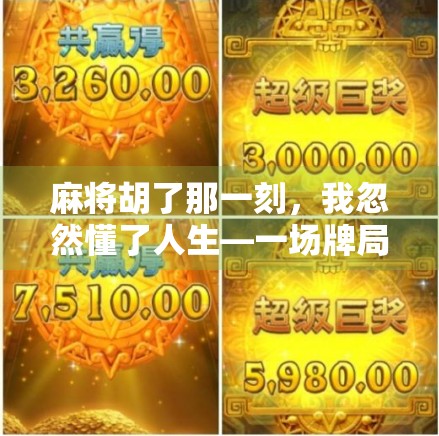 麻将胡了那一刻，我忽然懂了人生—一场牌局里的顿悟与烟火气