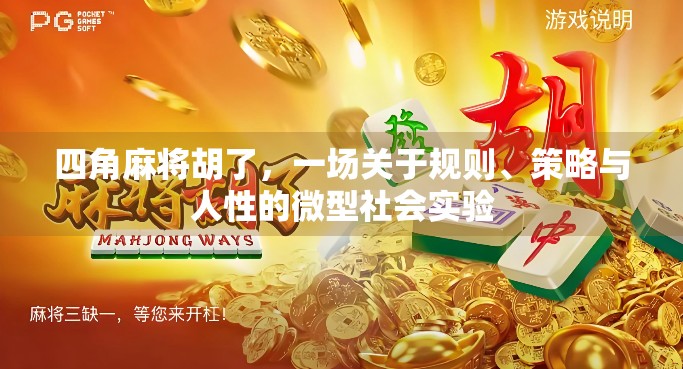 四角麻将胡了,一场关于规则、策略与人性的微型社会实验 四角麻将胡了,一场关于规则、策略与人性的微型社会实验