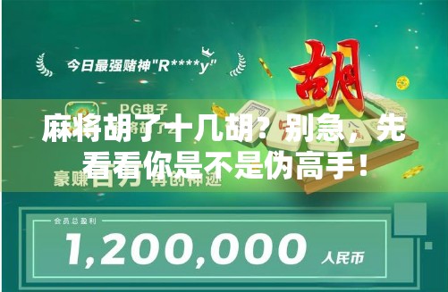 麻将胡了十几胡？别急，先看看你是不是伪高手！