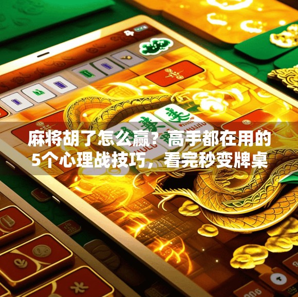 麻将胡了怎么赢？高手都在用的5个心理战技巧，看完秒变牌桌王者！