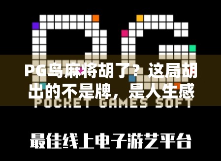 PG鸟麻将胡了？这局胡出的不是牌，是人生感悟！