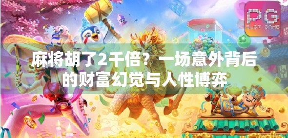 麻将胡了2千倍？一场意外背后的财富幻觉与人性博弈