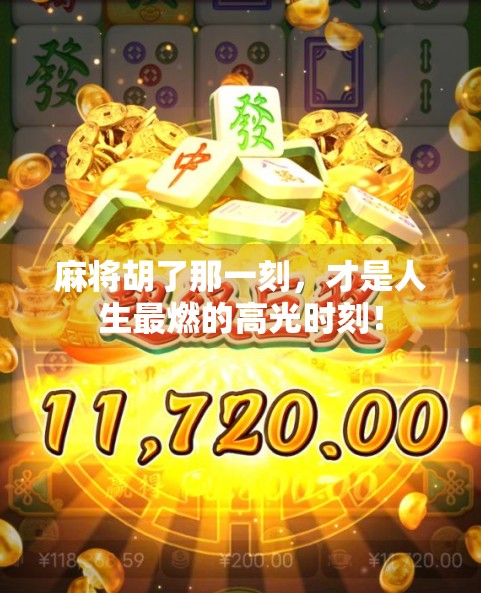 麻将胡了那一刻，才是人生最燃的高光时刻！