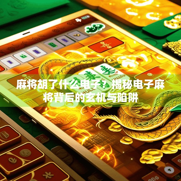 麻将胡了什么电子？揭秘电子麻将背后的玄机与陷阱