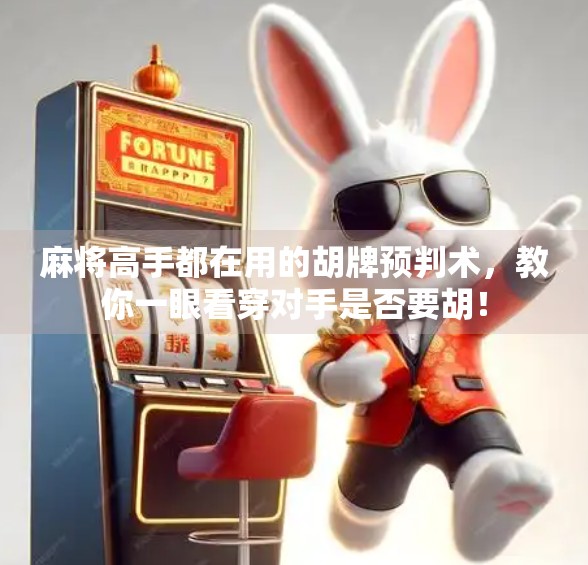 麻将高手都在用的胡牌预判术，教你一眼看穿对手是否要胡！