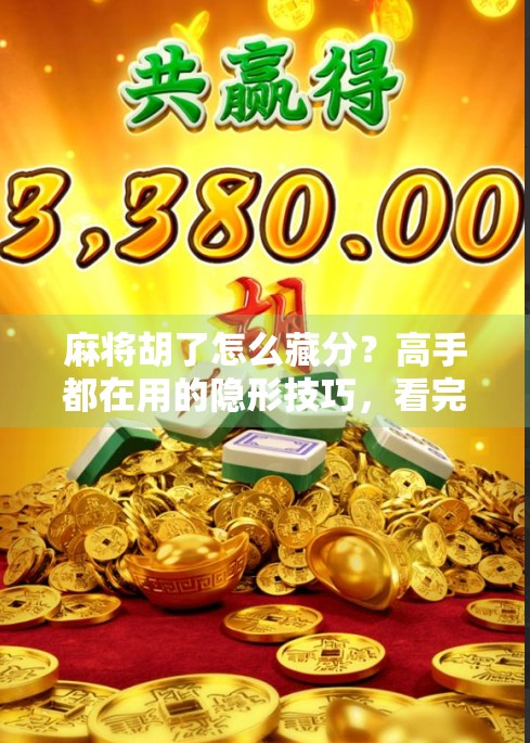 麻将胡了怎么藏分？高手都在用的隐形技巧，看完秒变老千！