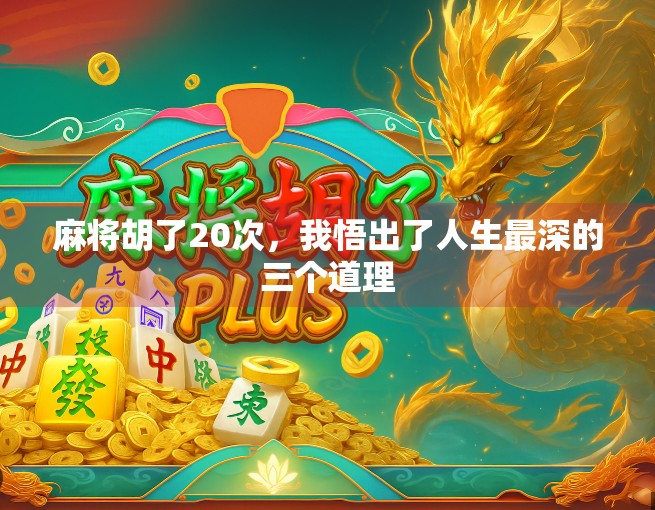 麻将胡了20次，我悟出了人生最深的三个道理